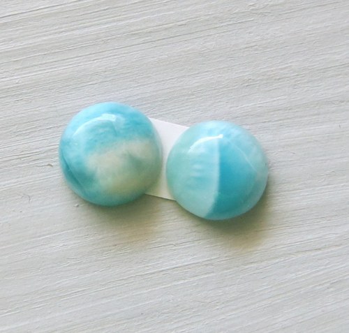 Larimar , Andělský kámen,pár č.8 — foto 1
