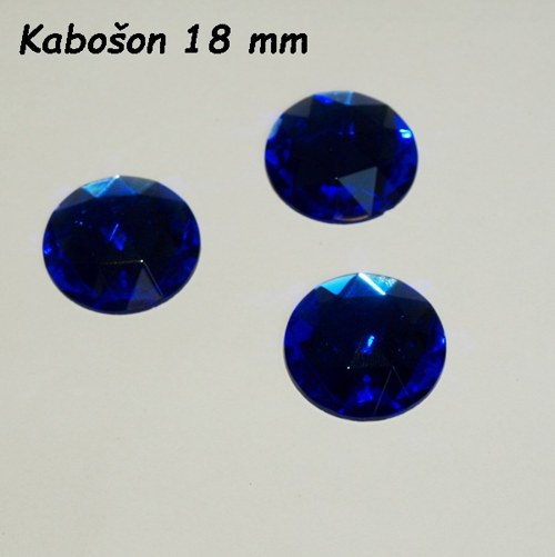 Kabošon Preciosa - Sapphire 18 mm — foto 1