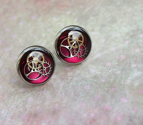 Burgundy circles — foto 1