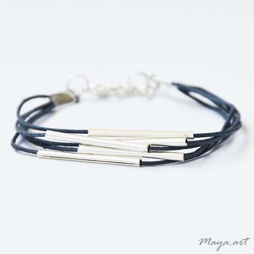 Stříbrnomodrý náramek "SIMPLE BRACELET"