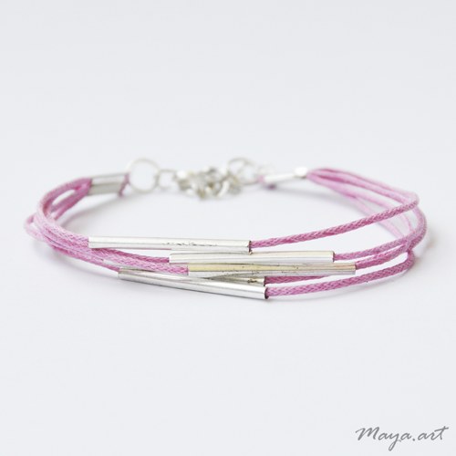 Stříbrnrůžový náramek "SIMPLE BRACELET"