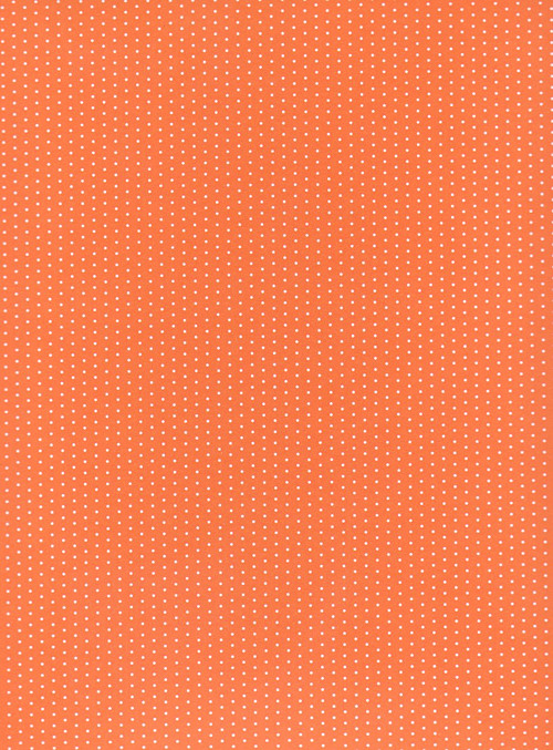 Čtvrtka 24,8 x 34 cm - Mini tečky oranžové a bílé