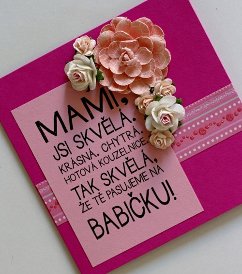 Oznámení příchod vnoučka babičce 2 — foto 1