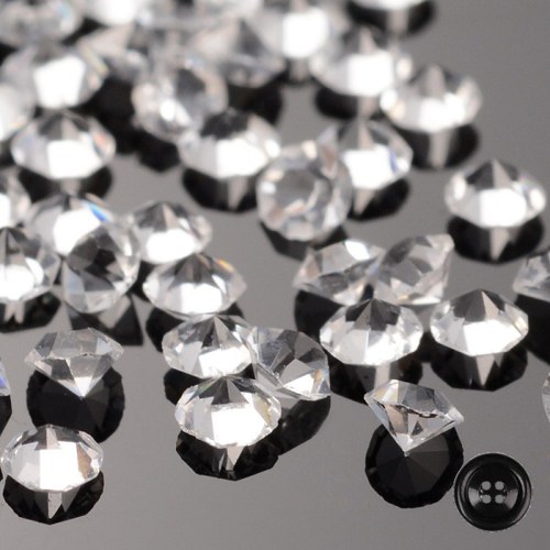 Broušené kamínky, pr.1,35-1,4mm (360ks) - čiré