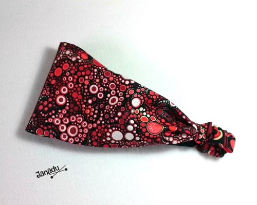 Čelenka bublinky do červena — foto 1
