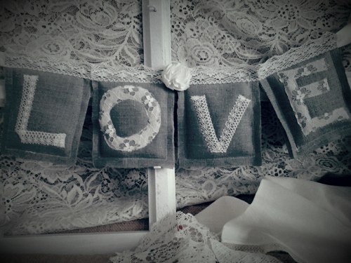 Vintage girlanda LOVE — foto 1