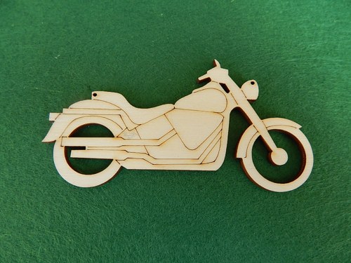 Dřevěné výřezy, Motorka - velká