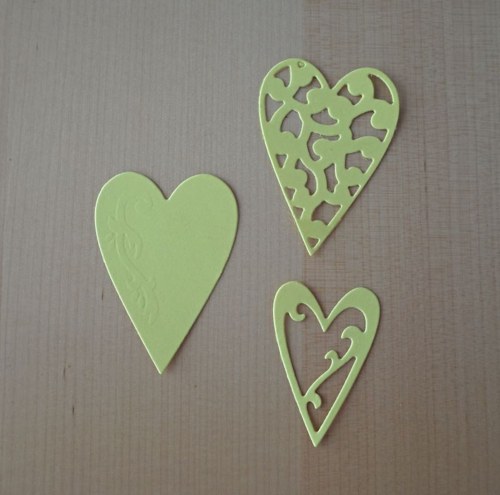 Srdíčka žlutá 3ks — foto 1