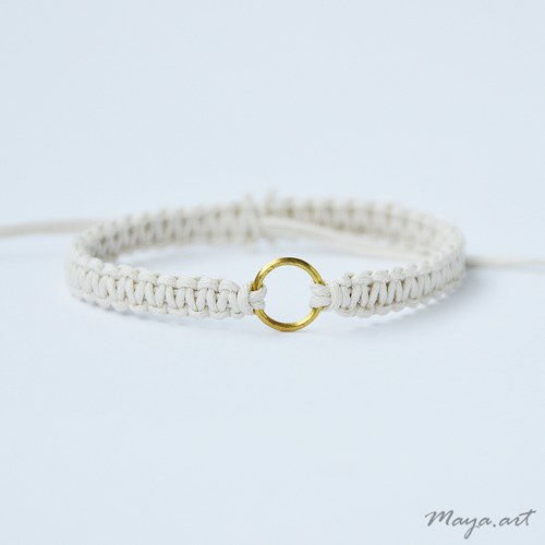 Béžový náramek "MACRAME BRACELET"