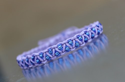 Pro Helenku na přání.. Náramek macrame — foto 1