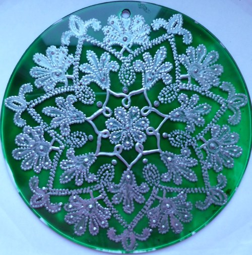 Ornament zelený