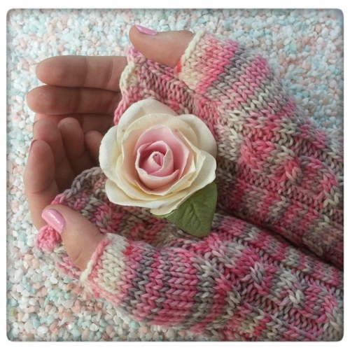 Cukrátka ... návleky 100% merino — foto 1