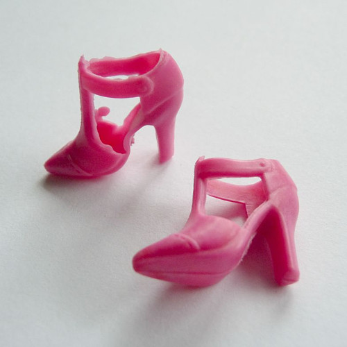 Střevíčky se špičkou pro Barbie růžové — foto 1