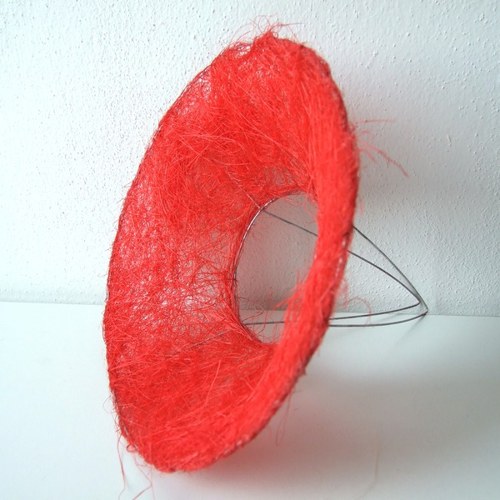 Sisalová podložka pod kytici 20 cm - červená