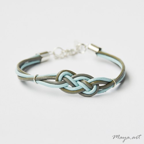 Tyrkysovošedý náramek "SIMPLE BRACELET" — foto 1