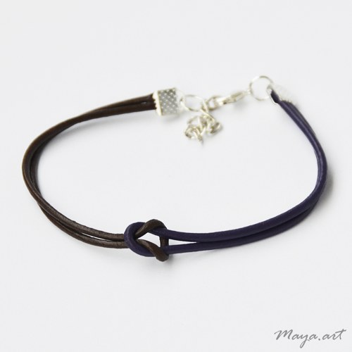 Hnědofialový náramek "SIMPLE BRACELET" — foto 1