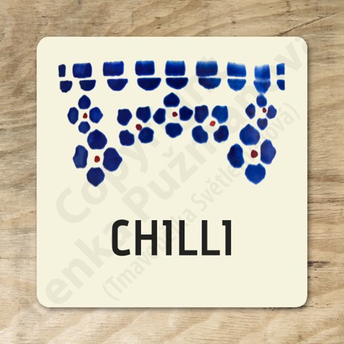 Chilli - samolepka na kořenku — foto 1