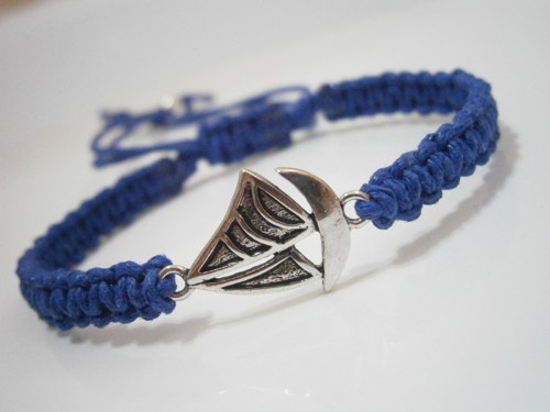 Loďka...náramek - Unisex (macramé) — foto 1
