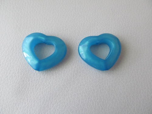 Komponent - Akrylové srdce 30mm - 2 ks/bal. — foto 1