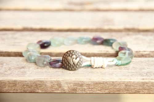 Bohemian fluorit heart — foto 1