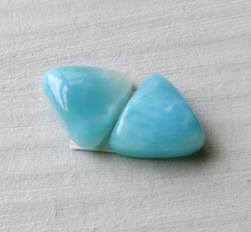 Larimar , Andělský kámen,pár č.010 — foto 1