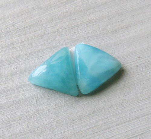 Larimar , Andělský kámen,pár č.012 — foto 1