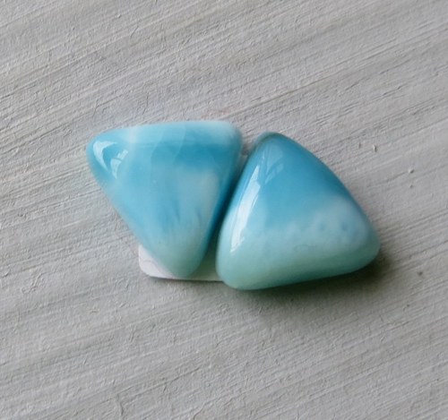 Larimar , Andělský kámen,pár č.013 — foto 1