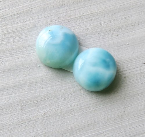 Larimar , Andělský kámen,pár č.014 — foto 1