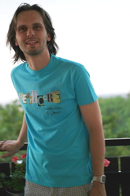 Pánské tričko Atoll Blue HEARTCORE — foto 1