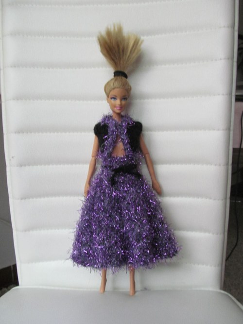 Fialový komplet pro Barbie I — foto 1