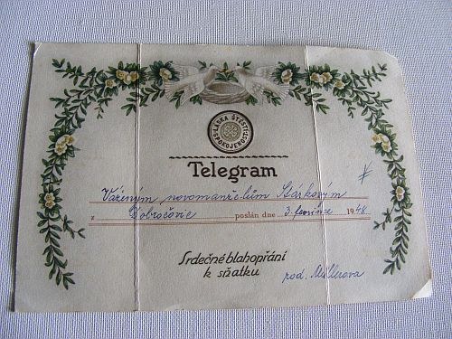 Telegram - svatební přání — foto 1