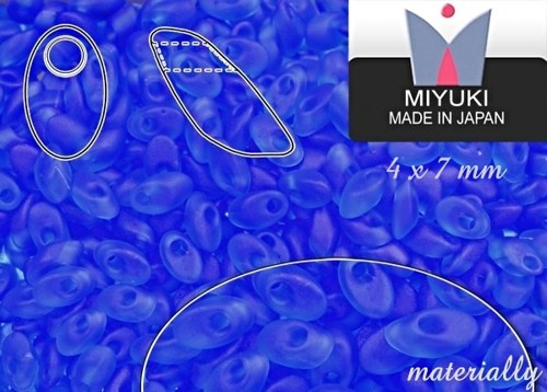 Miyuki Long Magatama - Transparent Sapphire — foto 1