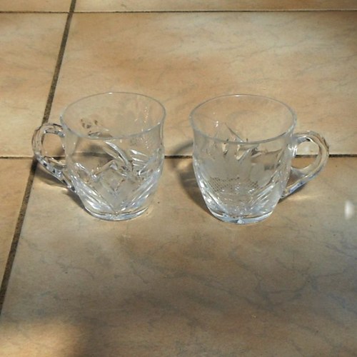 2 broušené hrnečky — foto 1
