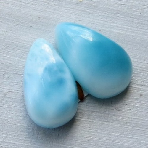 Larimar , Andělský kámen,pár č.A14 — foto 1