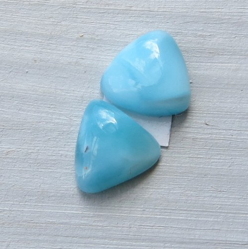 Larimar , Andělský kámen,pár č.A15 — foto 1