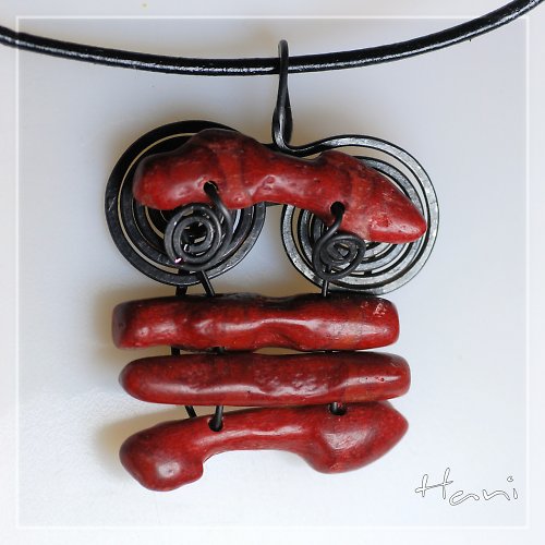Red hot - náhrdelník — foto 1
