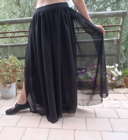 Šifónovka černo-černá, na přání — foto 1