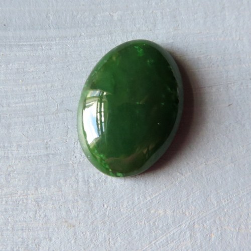 Nefrit, kabošon 13x18mm č.4 — foto 1