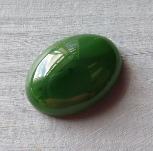 Nefrit, kabošon 13x18mm č.6 — foto 1