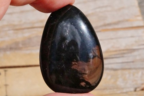 Placička - obsidián kouřový D 489 — foto 1