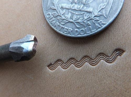 Okraj s vlnou 5 mm – razidlo do kůže pro panenky