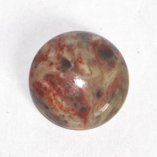 Kabošon - kulatý stromový achát 21x6mm 1 ks