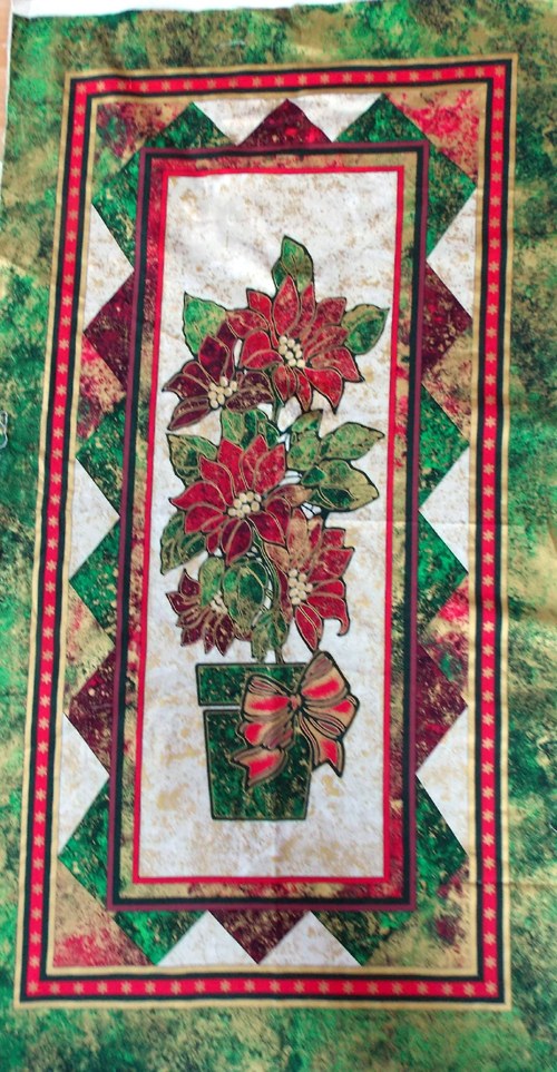 Panel s vánoční hvězdou