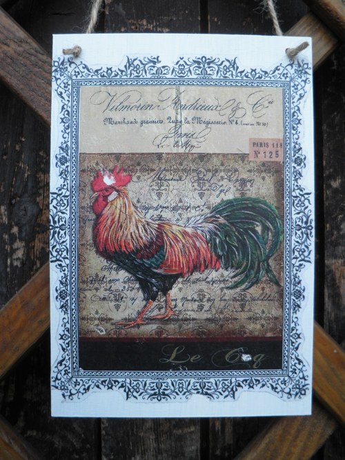 Vintage cedulka "Le Coq II"