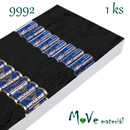 MOULINE - vyšívací příze, černá - 9992 — foto 1