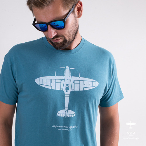 Supermarine spitfire blue steel / tričko — foto 1