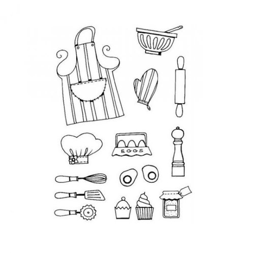 Silikonové razítko / Kitchen Bits — foto 1