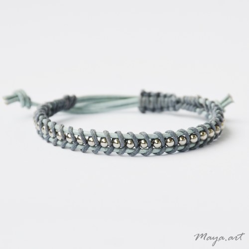 Modrý náramek WRAP BRACELET — foto 1