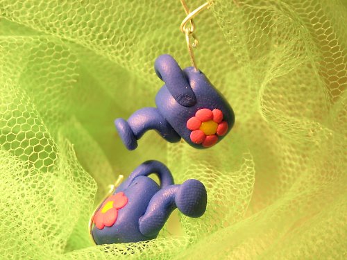 Naušnice FIMO konev — foto 1