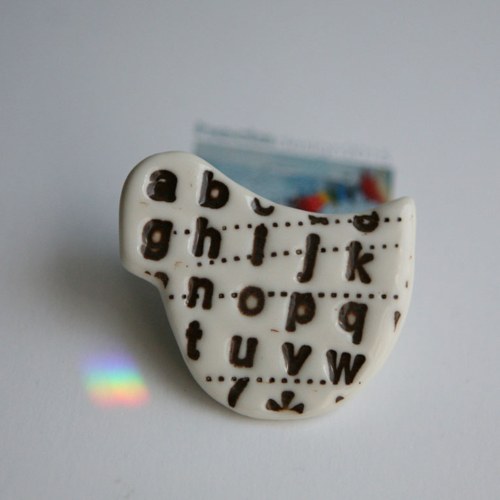 Messinger Choco (porcelánová brož) — foto 1